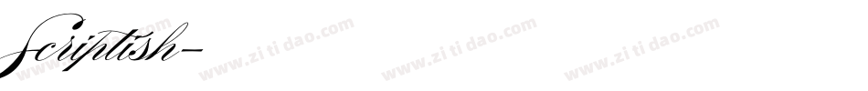 Scriptish字体转换