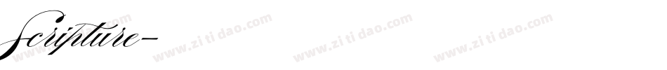 Scripture字体转换
