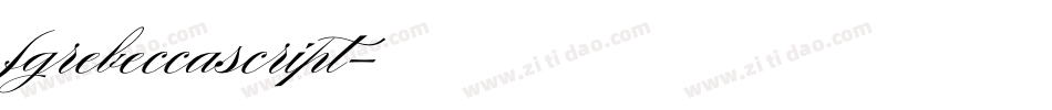 fgrebeccascript字体转换