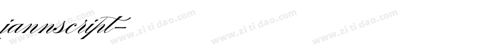 jannscript字体转换