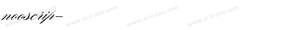 nooscrip字体转换