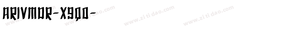 Arivmdr-x9qO字体转换