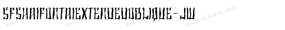 SfShaiFontaiExtendedOblique-JWwM字体转换 SfShaiFontaiExtendedOblique-JWwM字体转换