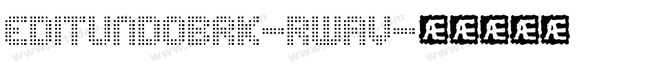 EditUndoBrk-RwaV字体转换