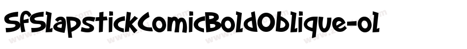 SfSlapstickComicBoldOblique-olgA字体转换