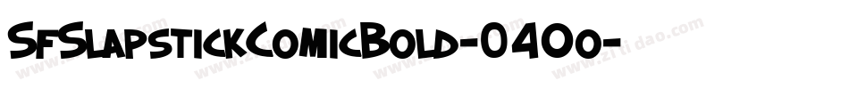 SfSlapstickComicBold-04Oo字体转换