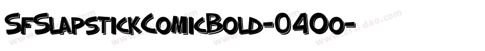 SfSlapstickComicBold-04Oo字体转换