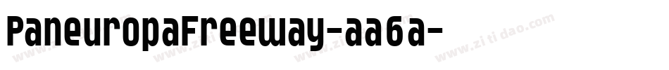 PaneuropaFreeway-aa6a字体转换
