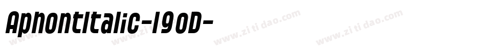 AphontItalic-l9oD字体转换