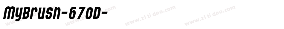 MyBrush-67oD字体转换