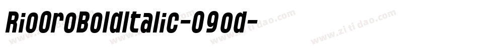 RioOroBoldItalic-O9od字体转换