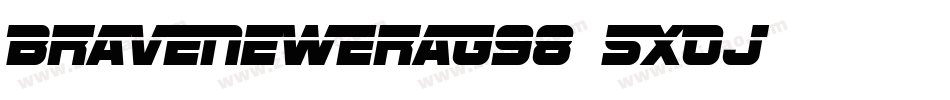 BraveNewEraG98-5XOj字体转换
