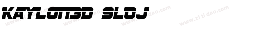 Kaylon3D-9lOj字体转换