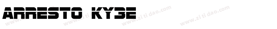 Arresto-KY3e字体转换