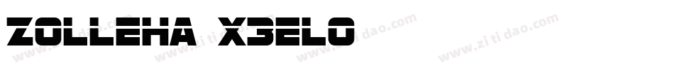 Zolleha-X3ELo字体转换