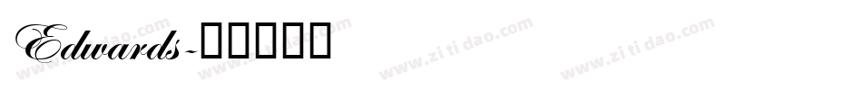 Edwards字体转换