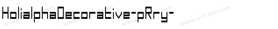 HolialphaDecorative-pRry字体转换