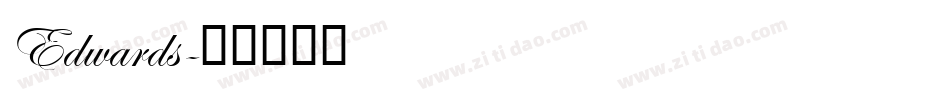 Edwards字体转换