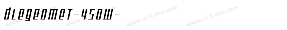 DleGeomet-45OW字体转换