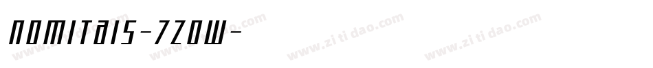Nomitais-7ZOw字体转换