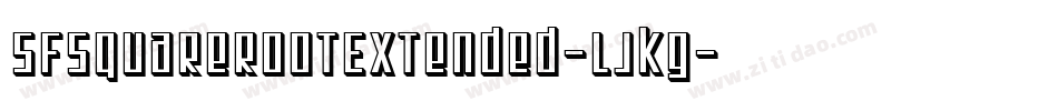 SfSquareRootExtended-LJKG字体转换