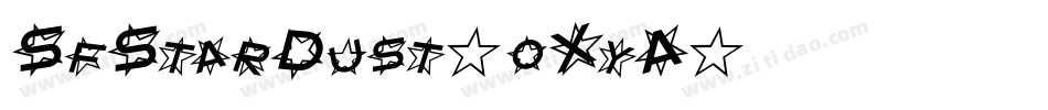 SfStarDust-oXyA字体转换 SfStarDust-oXyA字体转换