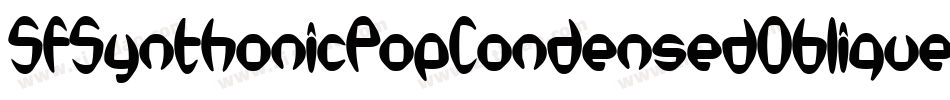 SfSynthonicPopCondensedOblique-Er1z字体转换