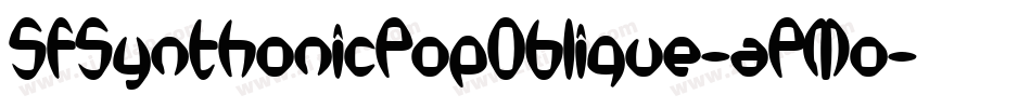 SfSynthonicPopOblique-aPMo字体转换 SfSynthonicPopOblique-aPMo字体转换