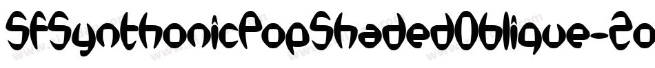 SfSynthonicPopShadedOblique-Zonx字体转换 SfSynthonicPopShadedOblique-Zonx字体转换
