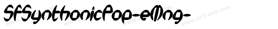 SfSynthonicPop-eMng字体转换 SfSynthonicPop-eMng字体转换