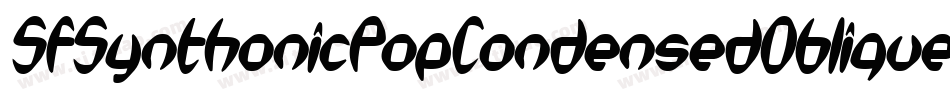SfSynthonicPopCondensedOblique-Er1z字体转换