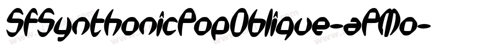 SfSynthonicPopOblique-aPMo字体转换 SfSynthonicPopOblique-aPMo字体转换