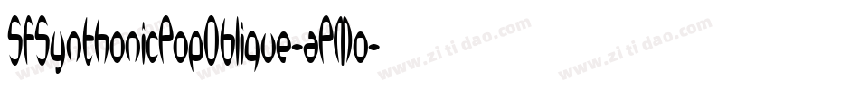 SfSynthonicPopOblique-aPMo字体转换 SfSynthonicPopOblique-aPMo字体转换