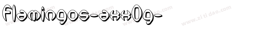 Flamingos-axxOg字体转换