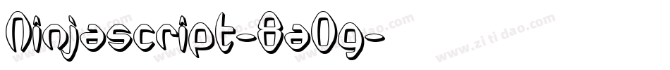 Ninjascript-8aOg字体转换