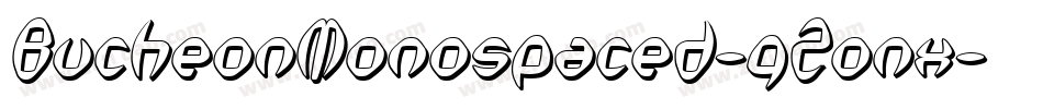 BucheonMonospaced-qZonx字体转换