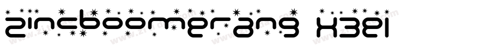 ZincBoomerang-x3Ej字体转换