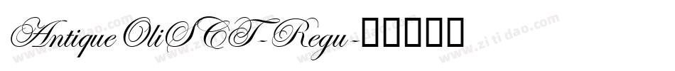 AntiqueOliSCT-Regu字体转换