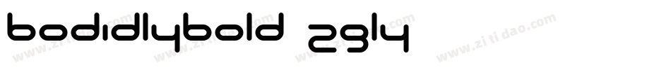Bodidlybold-z9L4字体转换