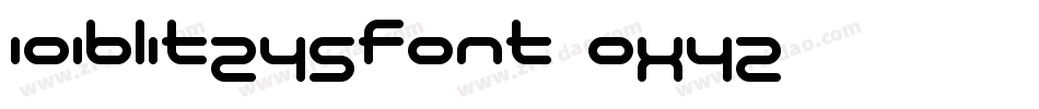 101BlitzysFont-oXYz字体转换