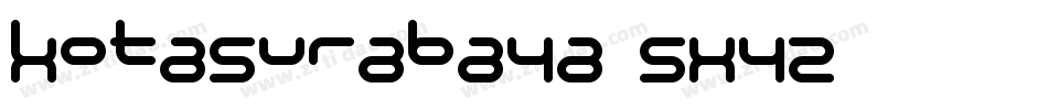 KotaSurabaya-5xYz字体转换