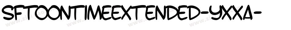 SfToontimeExtended-YXxa字体转换
