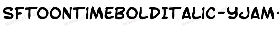 SfToontimeBoldItalic-yjam字体转换