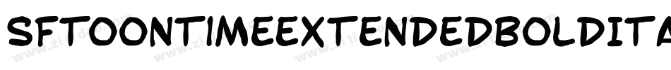 SfToontimeExtendedBoldItalic-6azg字体转换