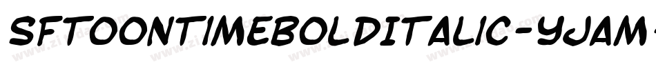 SfToontimeBoldItalic-yjam字体转换