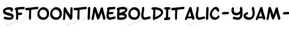 SfToontimeBoldItalic-yjam字体转换