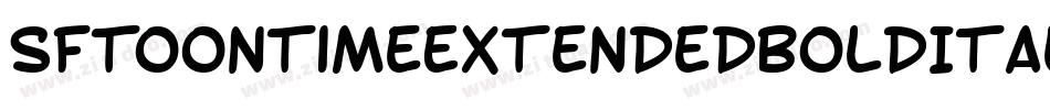 SfToontimeExtendedBoldItalic-6azg字体转换