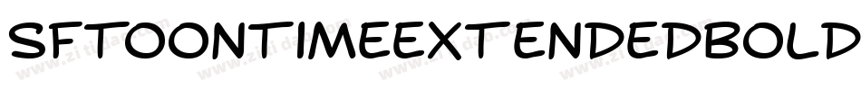 SfToontimeExtendedBoldItalic-6azg字体转换