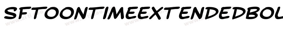 SfToontimeExtendedBoldItalic-6azg字体转换