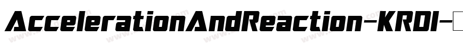 AccelerationAndReaction-KRDl字体转换